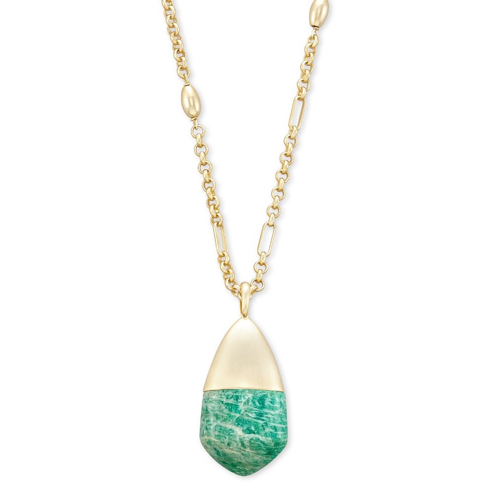 Kendra Scott Freida Necklace Gold Teal